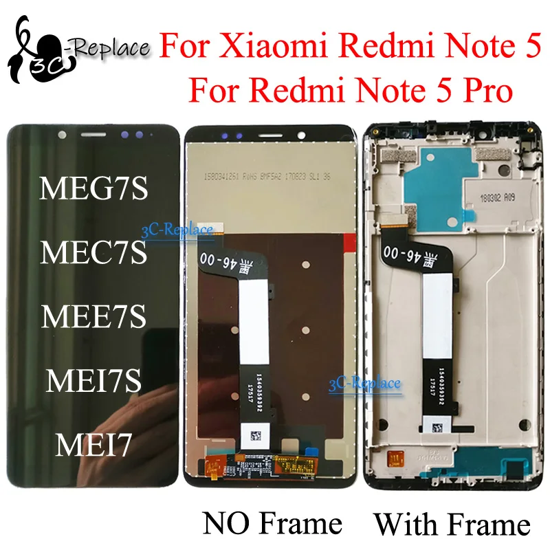 ЖК-дисплей 5 99 дюйма для Xiaomi Redmi Note Note5 Pro 5Pro MEG7S сенсорный экран с дигитайзером в