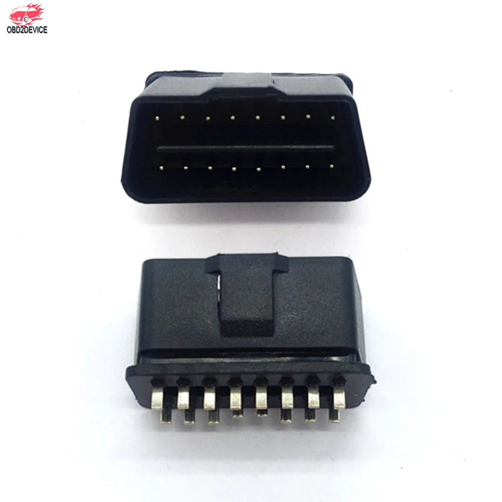 OBD2 штекер OBD16PIN штекер Чистая медь штырь никелированный разъем Бесплатная доставка многобрендовый Профессиональный Автомобильный сканер
