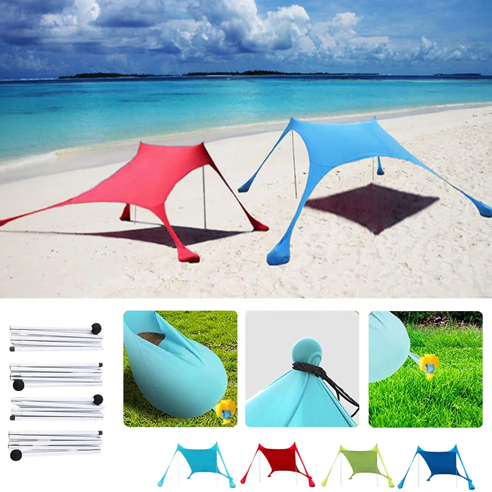 Family Beach Tent Sun Shade Tent with 