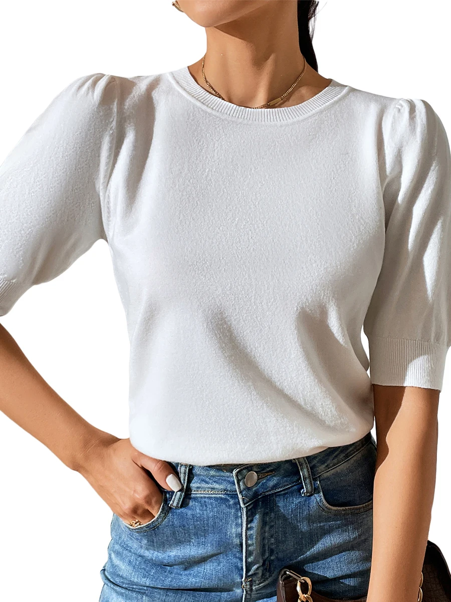 

Женская шифоновая блузка с V-образным вырезом и цветочным принтом