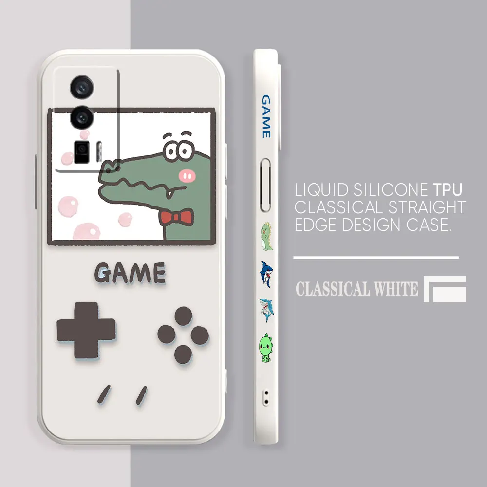 Case For Redmi K60E K60 K50 K40S K40 K30 K20 12C 10C 9A 9 8 10X 10A 10 Pro 4G 5G Gaming Case Fundas Game Cartoon Shark Dinosaur