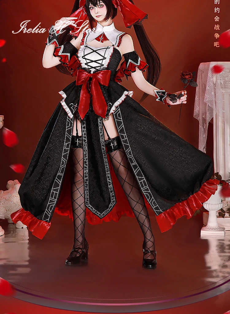 Irelia H Tokisaki Kurumi с даты костюм для косплея в прямом эфире аниме Honjou Nia платье костюмы
