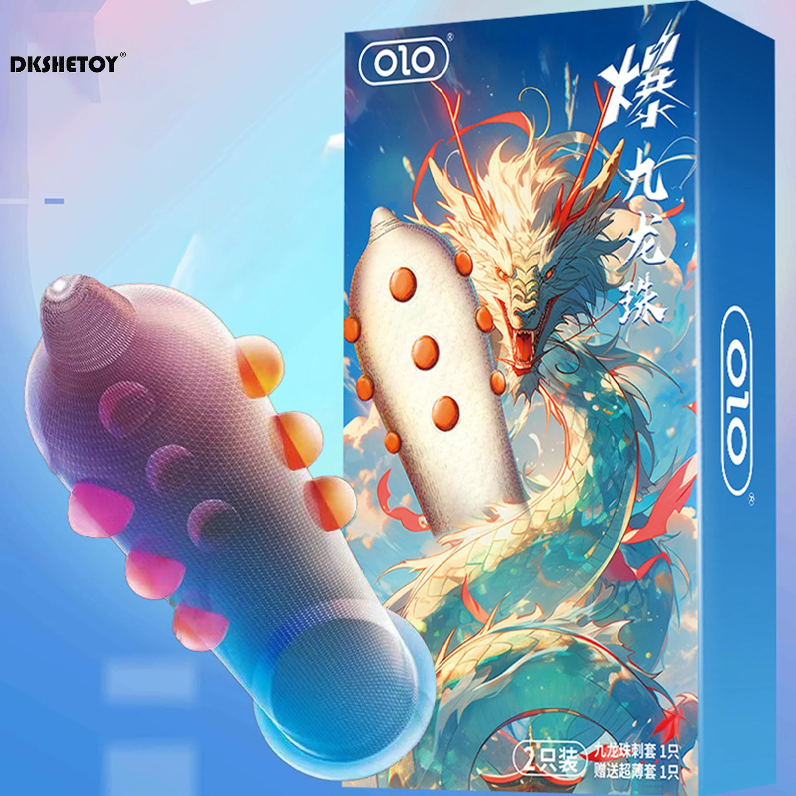 2 шт. встроенный презерватив для стимуляции точки G