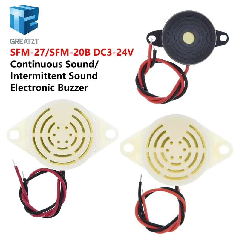 2 шт. 95 дБ сигнализация высокого децибела постоянного тока 3-24 В 12 электронный