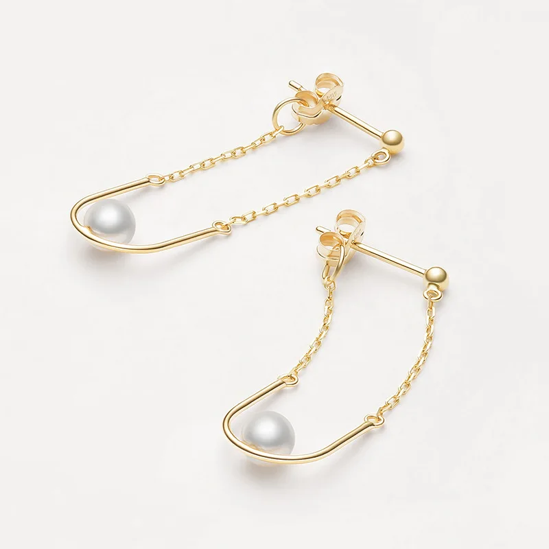 

Swing Pearl Earrings Tassel Earrings Japanese jewelry women's fashion retro temperament versatile Earrings