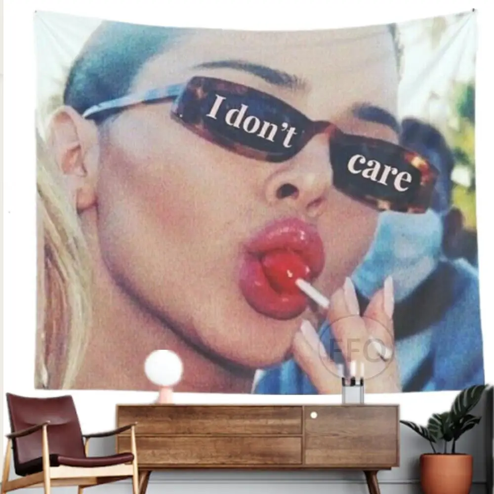 Настенный Гобелен Кендалл Дженнер Я не ухаживаю кавайное украшение для комнаты