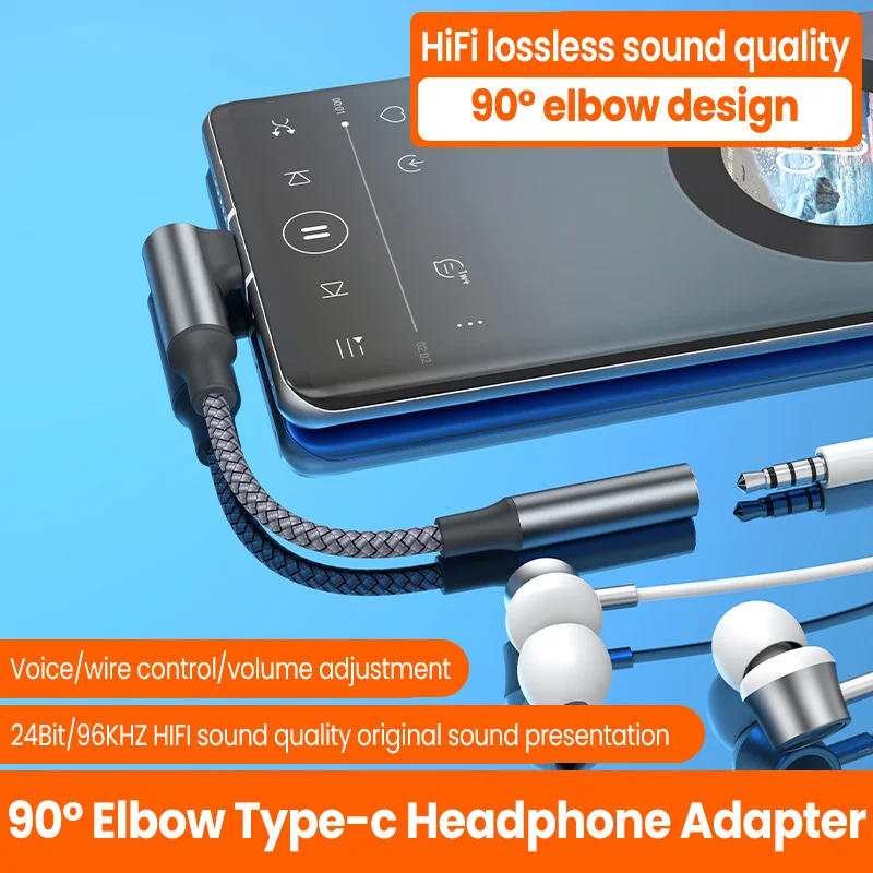 Hi-Fi DAC аудио адаптер с USB C на 3 5 Jack усилитель для наушников Aux кабель Тип Xiaomi Mi 11 Oneplus