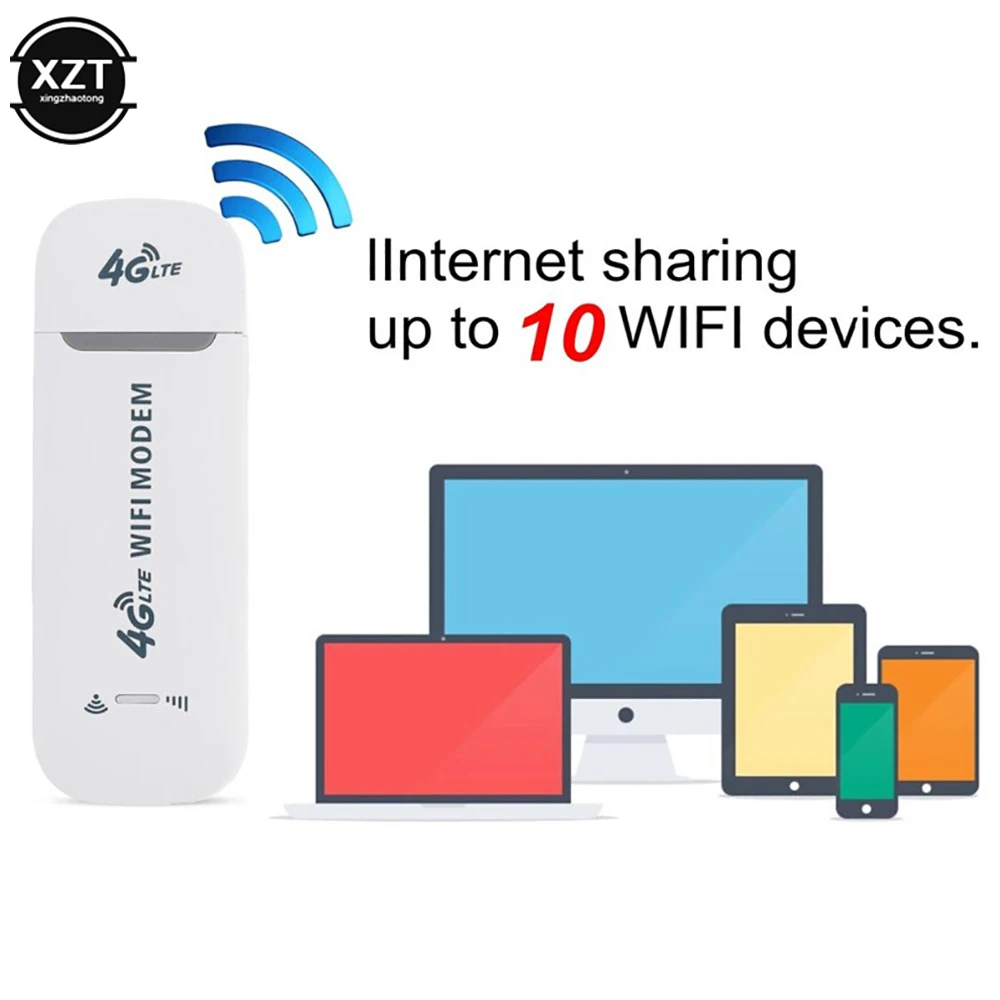 Wireless 4G LTE Rouer USB Dongle Mobile Broadband 150Mbps Modem Stick Sim Card Wireless Router 150Mbps Modem Stick Home Office images - 6