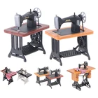 Детский Кукольный домик, деревянная швейная машина с ниткой, ножницами, аксессуары для кукольного домика, игрушки для девочек, миниатюрная мебель