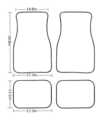 Коврики для автомобиля с 3D рисунком цветные Нескользящие коврики рассекающего