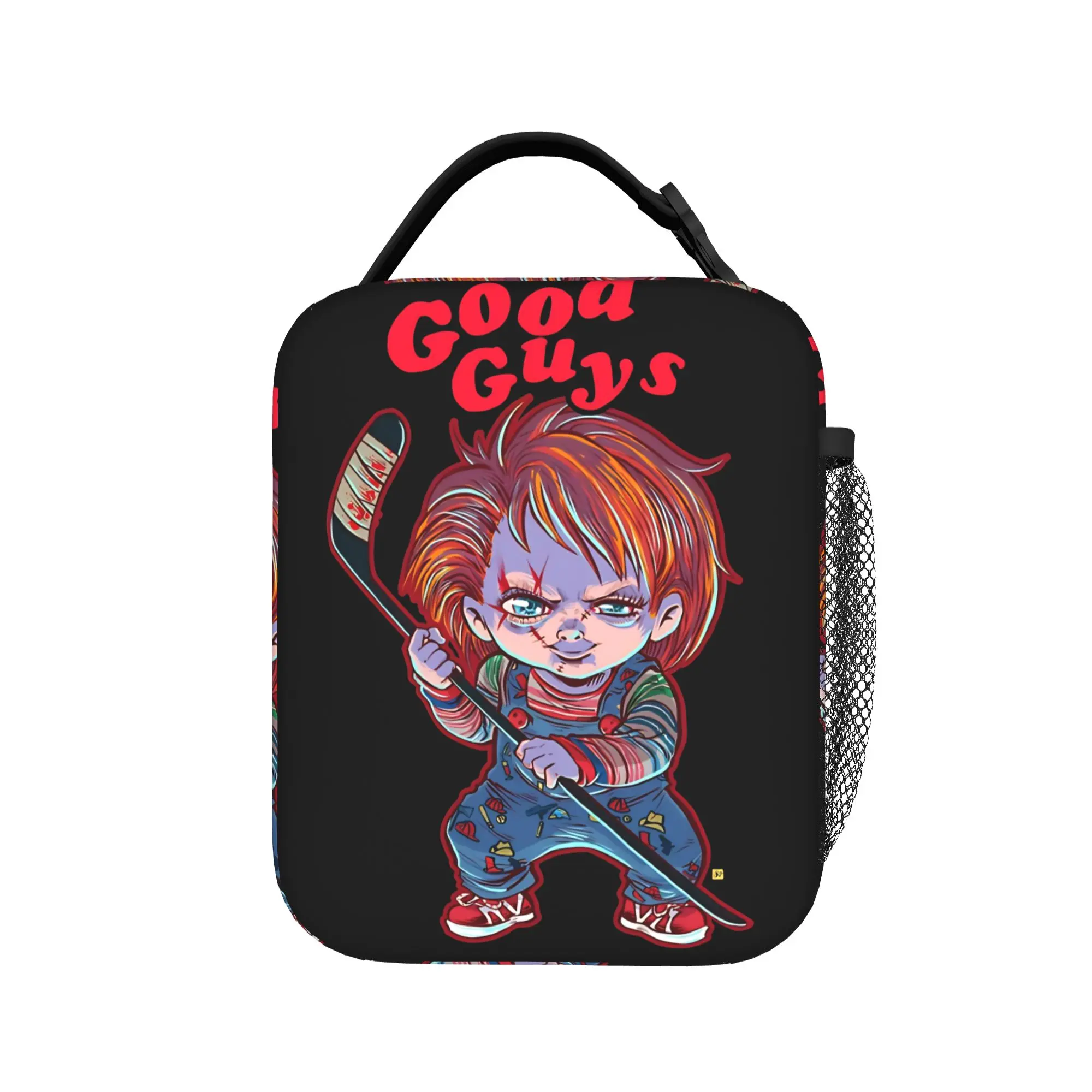 Фото Сумка для обеда Good Guys Child Doll Chucky Cowboy для женщин, дорожная сумка для обеда с принтом, водонепроницаемая сумка-тоут для отдыха, сумка для еды №2
