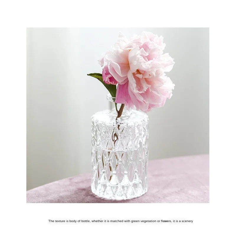 

Simple glass small vase Nordic decoration living room flower home vase