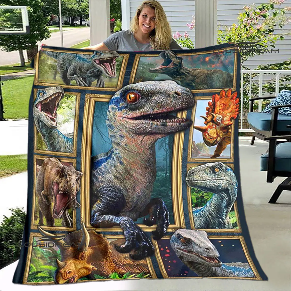 

Одеяло с 3D принтом парка Юрского периода, теплое мягкое удобное покрывало для кровати, домашнее дорожное одеяло, подарок на день рождения