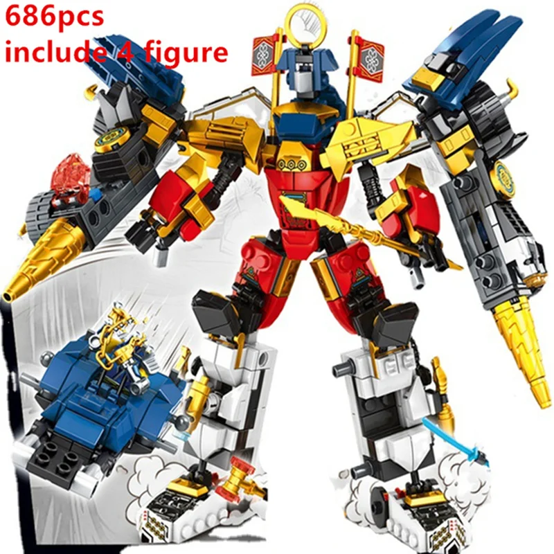

2022 New 15 Season Ultra Combo Robot Titan Set Building Blocks Bricks Ninjaed Classic Dolls Model Toys for Kids Birthday Gifts