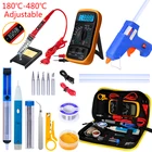 Набор инструментов для пайки, 220 В80 Вт, 20 Вт, термоклеевой пистолет, мини электрический инструмент для ремонта температуры нагрева, Наборы инструментов для самостоятельной сварки