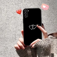 simple heart pattern phone case for huawei y9 prime 2019 y7s y8p y9a y92018 y6p y8s y9 prime 2019 y7 y7p 2020 y6 eqe1 slot