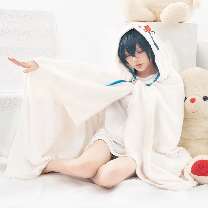 Популярные игры Genshins Impact Zhongli Hu Tao плюшевое одеяло осень-зима Удобная переносная