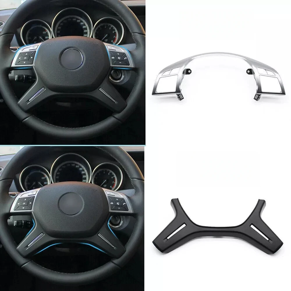Фото Накладка на центральную часть подушки безопасности рулевого колеса для Mercedes C E ML GL G Class W204 W212 W166 X166 W463 2012-2019 №2