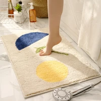 bathroom doormats modern simple style polyester carpet home machine washable absorbent non slip mat geometrische abstractie rug
