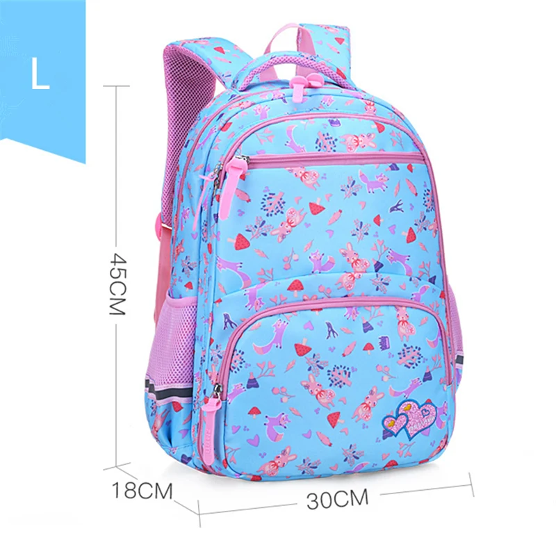 orthopedics school bags for girls suitable for grades 1-6 Flower cartoon printing children school backpack for girls sac mochila