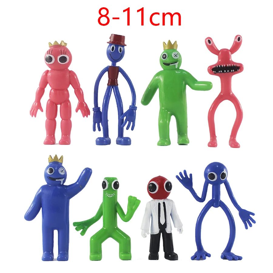 

6/8/12Pcs/set 2022 Rainbow Friends Figures Anime Model Dolls Anime Figure Horror Games Car Cake Decoration Children Toys Gift