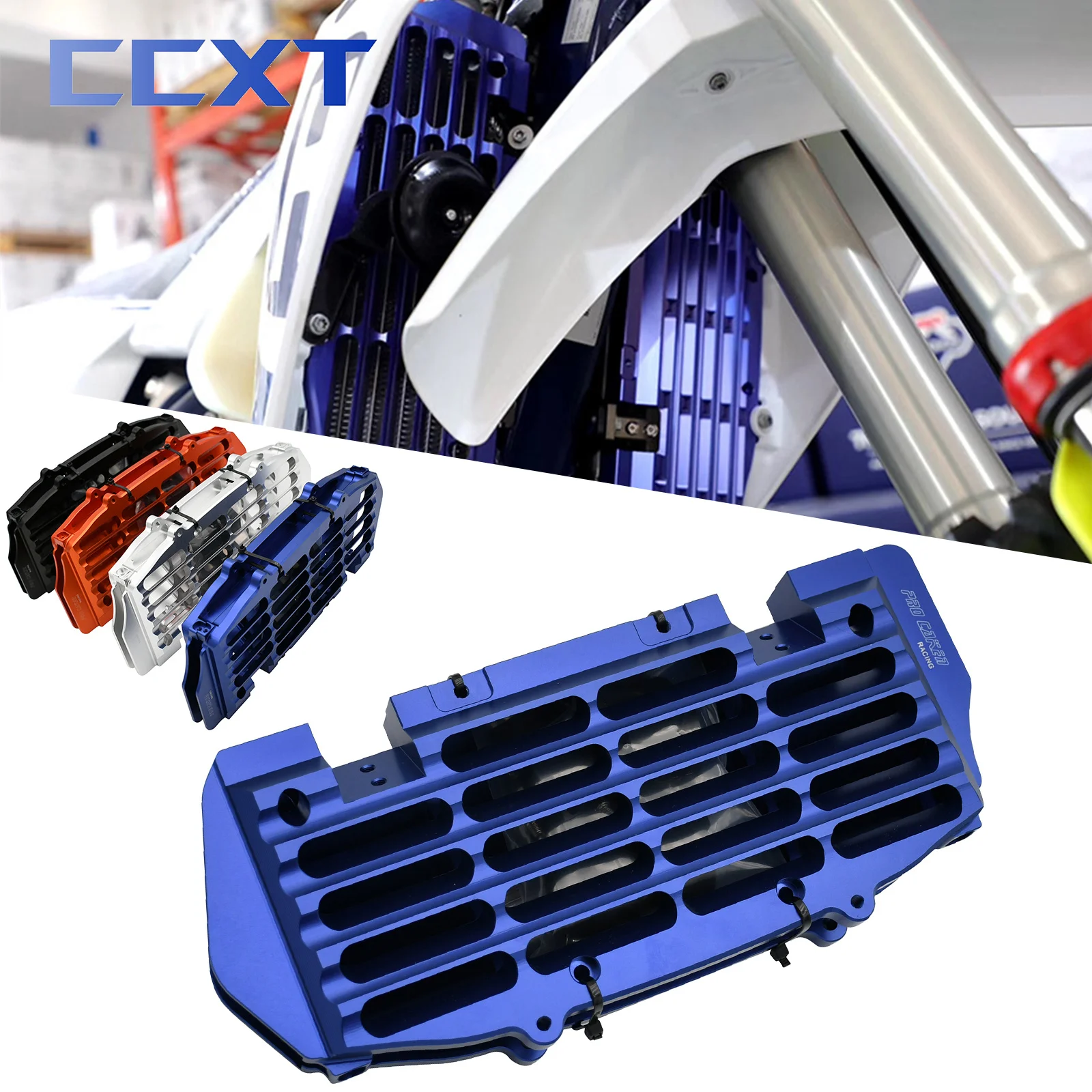 CNC Motorcycle Radiator Guard Grill Protector Grille Cover Cooler Fan For KTM SX SXF XC XCF XCW EXC EXCF Six Days TPI 125-500cc