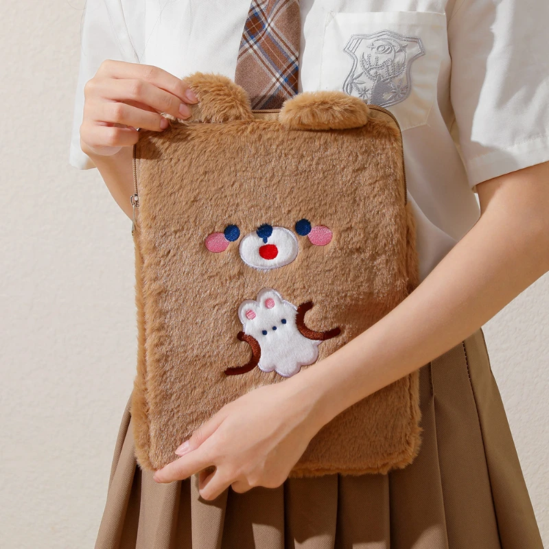 

Cute Rabbit Ear Office Supplies Cartoon Handbag Tablets Case Fashion Bag For IPad Tablets Accessories 9.7 10.2 10.5 11 Inch