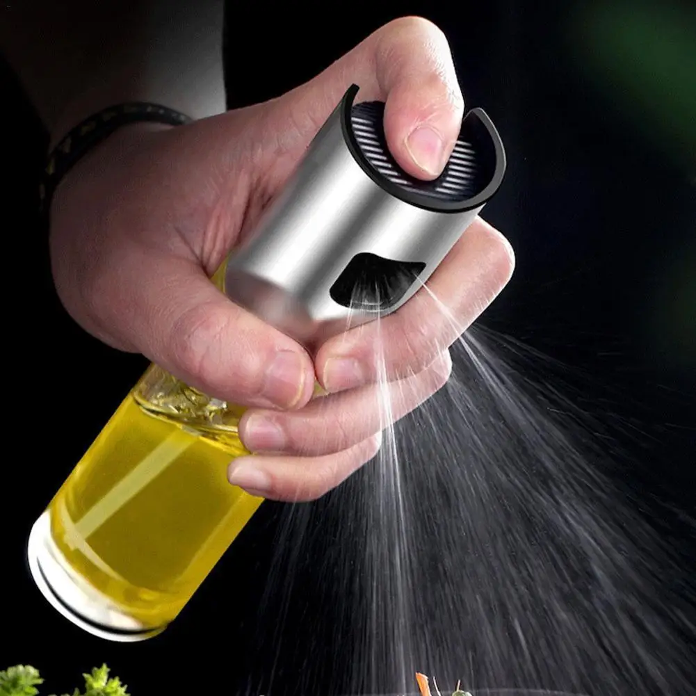

100ml/200ml Oil Spray Bottle Cooking Baking Vinegar Mist Sprayer Barbecue Spray Bottle For Kitchen Bbq Olive Oil Vinegar Sp U6r8