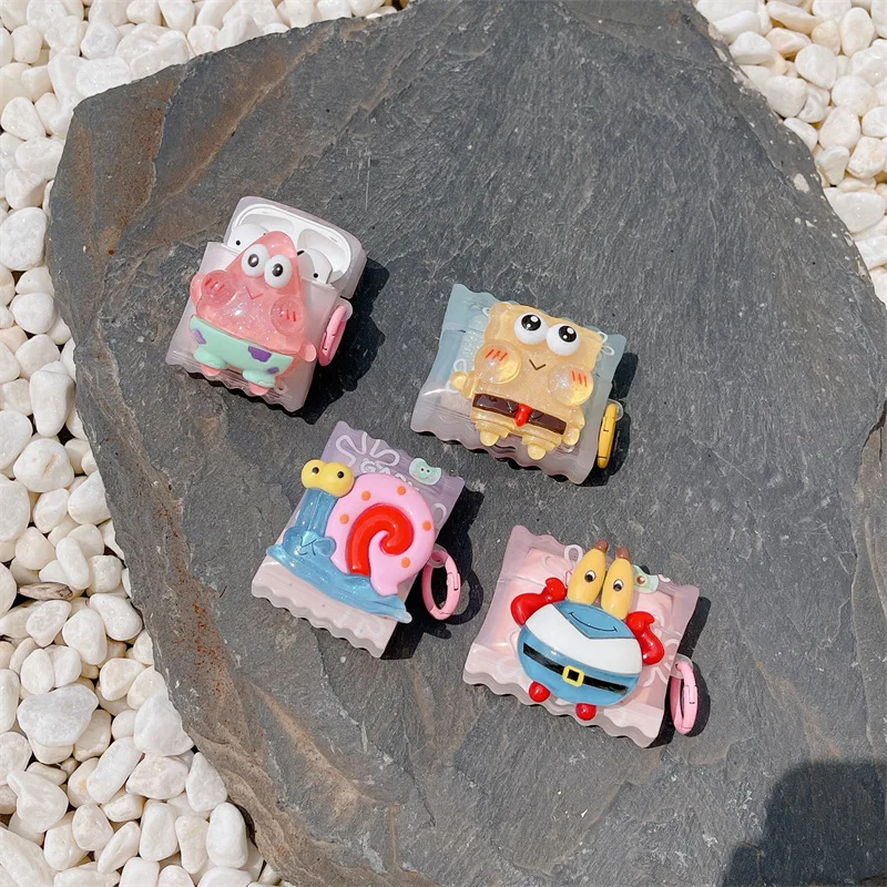 

Cartoon Starfish Crab Snail Case for AirPods Pro2 Airpod Pro 1 2 3 Bluetooth Earbuds Charging Box Protective Earphone Case Cover