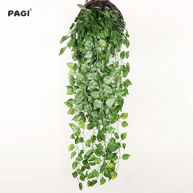 

90cm Artificial Vine Plants Hanging Radish Seaweed Grape Fake Flowers Ivy Green Leaves Garland Home Garden Wall Party Decoration