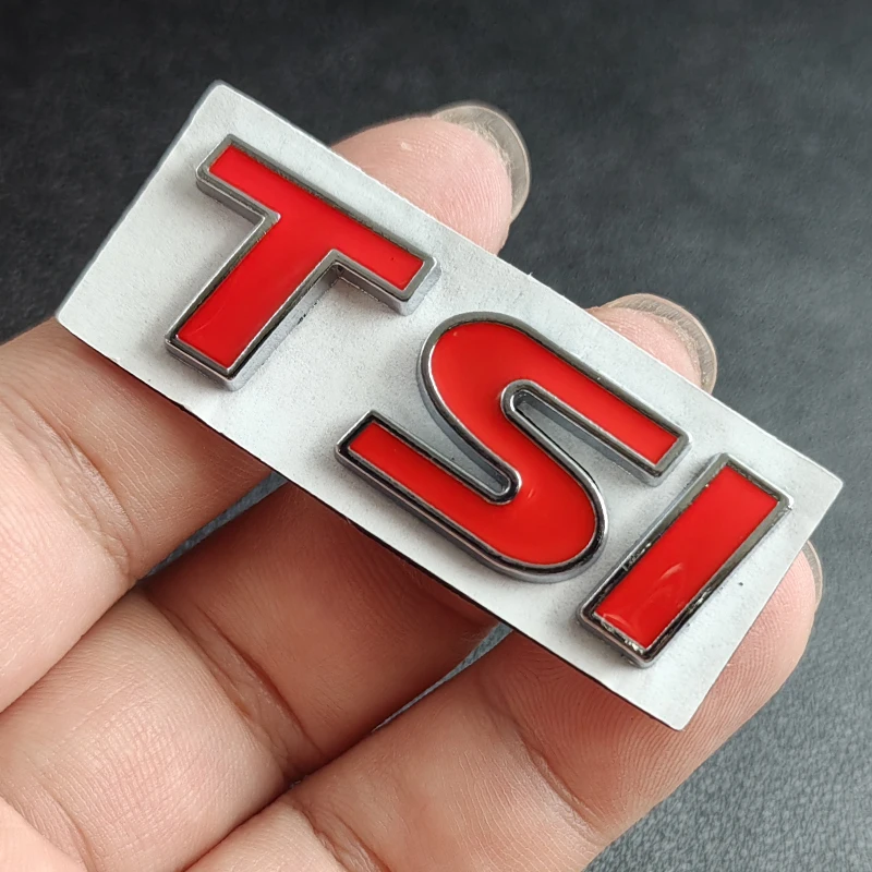 

Металлический 3d-логотип TSI, эмблема с буквами, значок на багажник автомобиля для VW TSI, наклейка, стикер, аксессуары