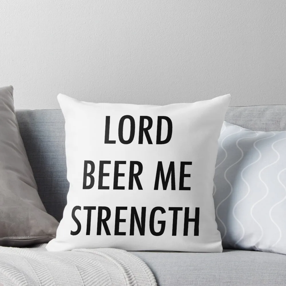 Накидка на подушку с надписью Lord Beer Me