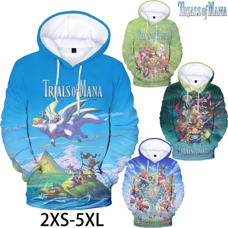 

Trials Of Mana Graphic Hoodies 3D Adventure Game Printing Hooded Sweatshirts Fashion Jackets For Men Women Y2k Hoodie Tracksuits
