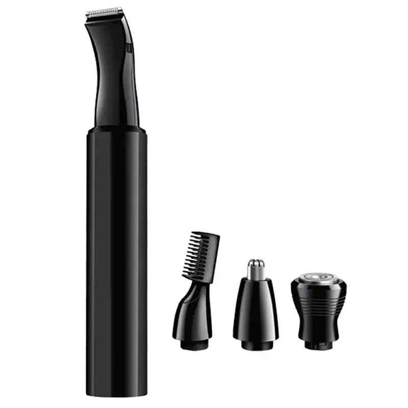 pro 4in1 rechargeable nose hair trimmer for men beard stubble grooming micro trimer shape ear eyebrow nose grooming kit enlarge