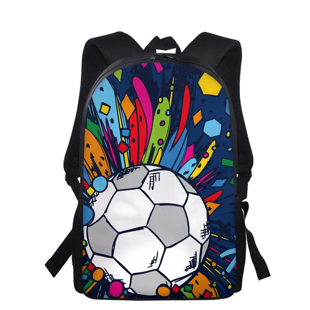 Рюкзак женский, 16 дюймов, с принтом в виде футбольных мячей