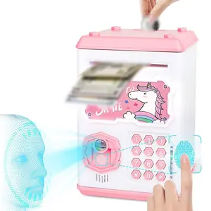 Imported Piggy Bank Unicorn Toy Girl Boy Child Gift Mini ATM Money Box With Face Recognition And Fingerprint 