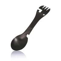 tableware spoon multi tool can opener flatware portable bottle cutlery multitool camp utensil fork spork stainless steel picnic