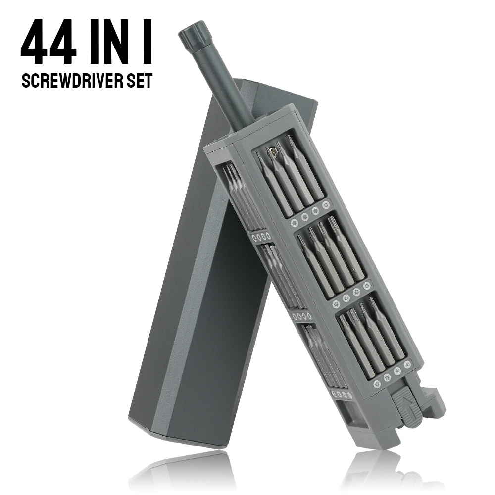 

44 In 1 Hand Tools For PC Phone Repair Screw Driver Set Dismountable Screwdriver Kit Precision Magnetic Bits Mini Tool Case