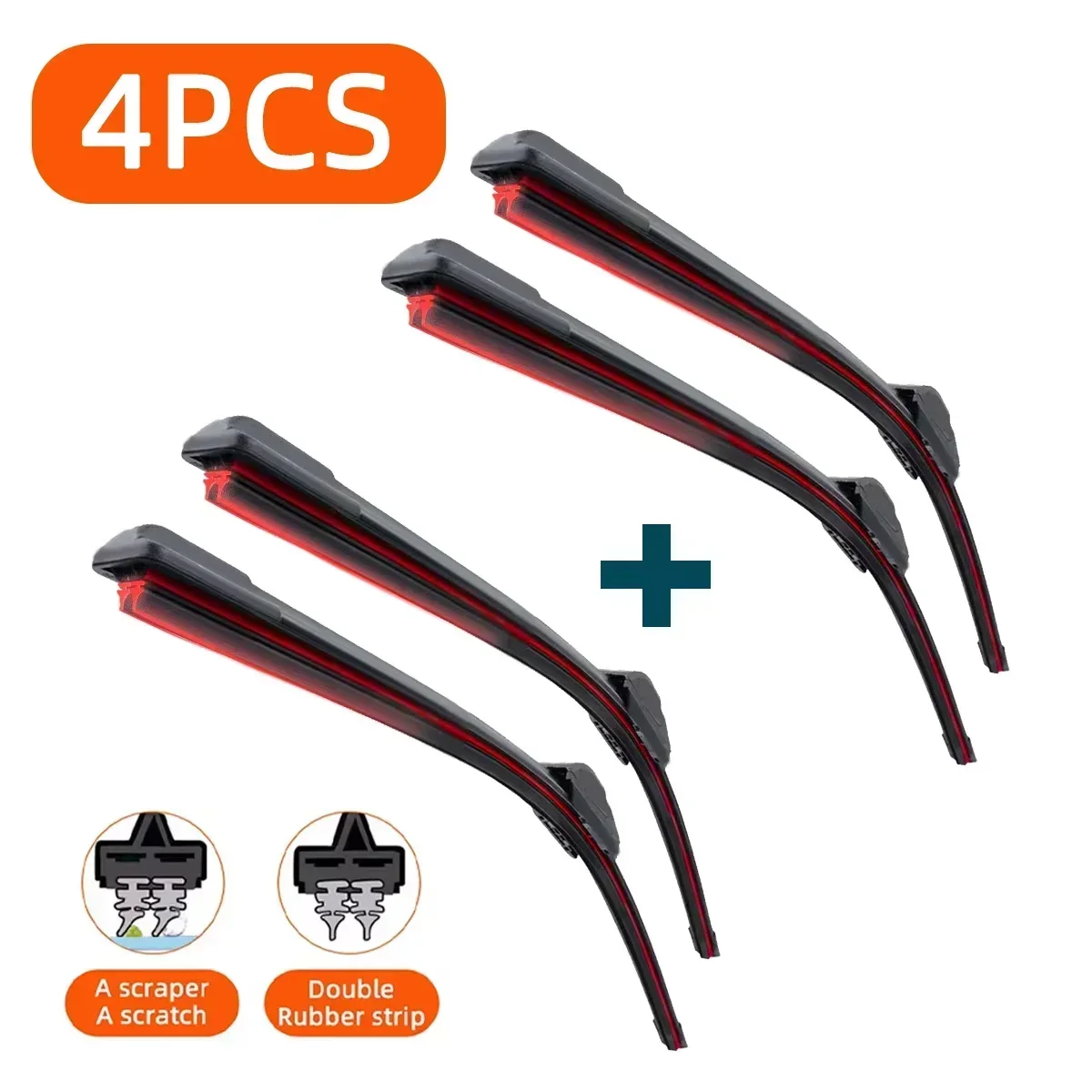 

Двойные резиновые автомобильные дворники для Toyota RAV4 XA20 XA30 XA40 XA50, щетки с передним лезвием, резак, аксессуары, детали стеклоочистителя ветрового стекла