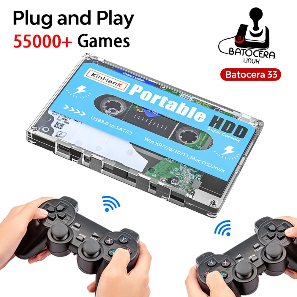 55000 супер консоль 500G игровой HDD видео игры 50 эмуляторов для DC/MAME/SS/NAOMI/PS2/PS1 Plug and Play