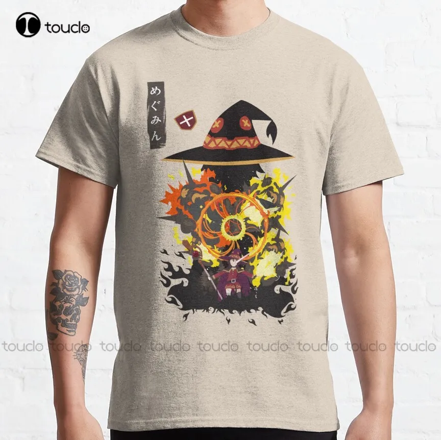

Megumin Negative Space Classic T-Shirt Dad Shirts Custom Aldult Teen Unisex Digital Printing Tee Shirts Fashion Tshirt Summer