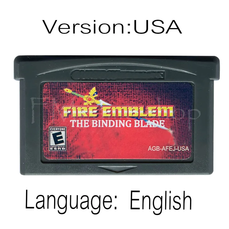 Картридж для видеоигр картридж игровой консоли 32 бит игр GBA с эмблемой огня