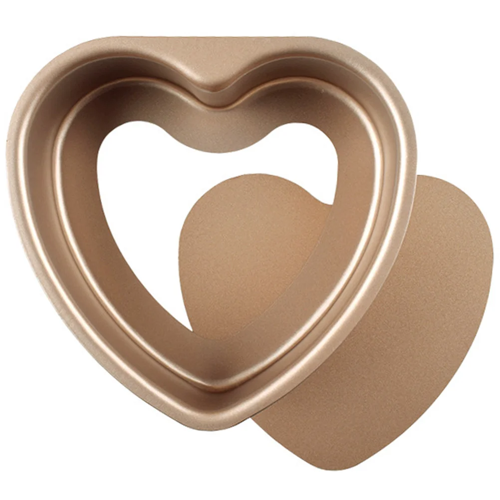 

Cake Pan Baking Pans Heart Round Push Bottom Oven Small Non Stick Chiffon Cheesecake Metal Tray Wedding Tin Gadget Diy