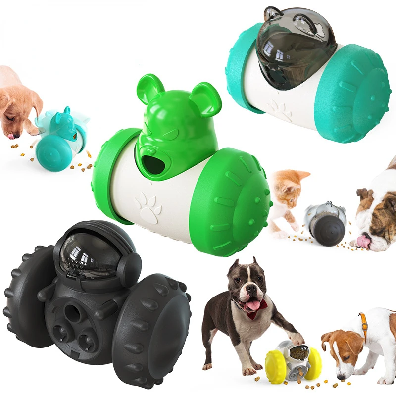

2022 Net Red Pet Educational Interactive Toys Dog Chew Toys Innovation And Upgrade Balance Car Leak Feeder Dog Accessories