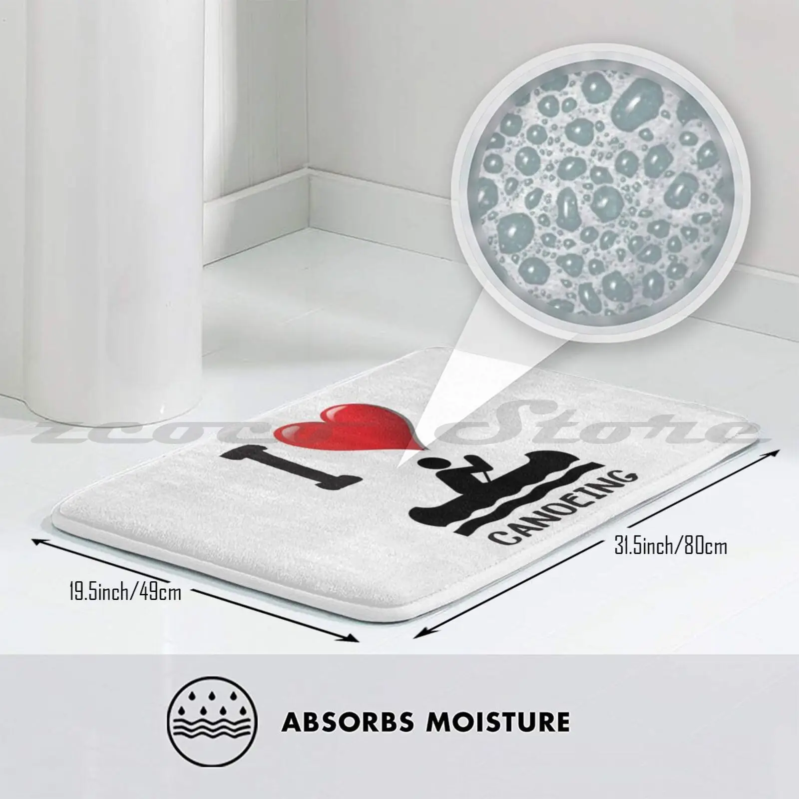 Мягкий Нескользящий Коврик для каноэ I Love коврик подушка Каяка каякинга Kayaker река