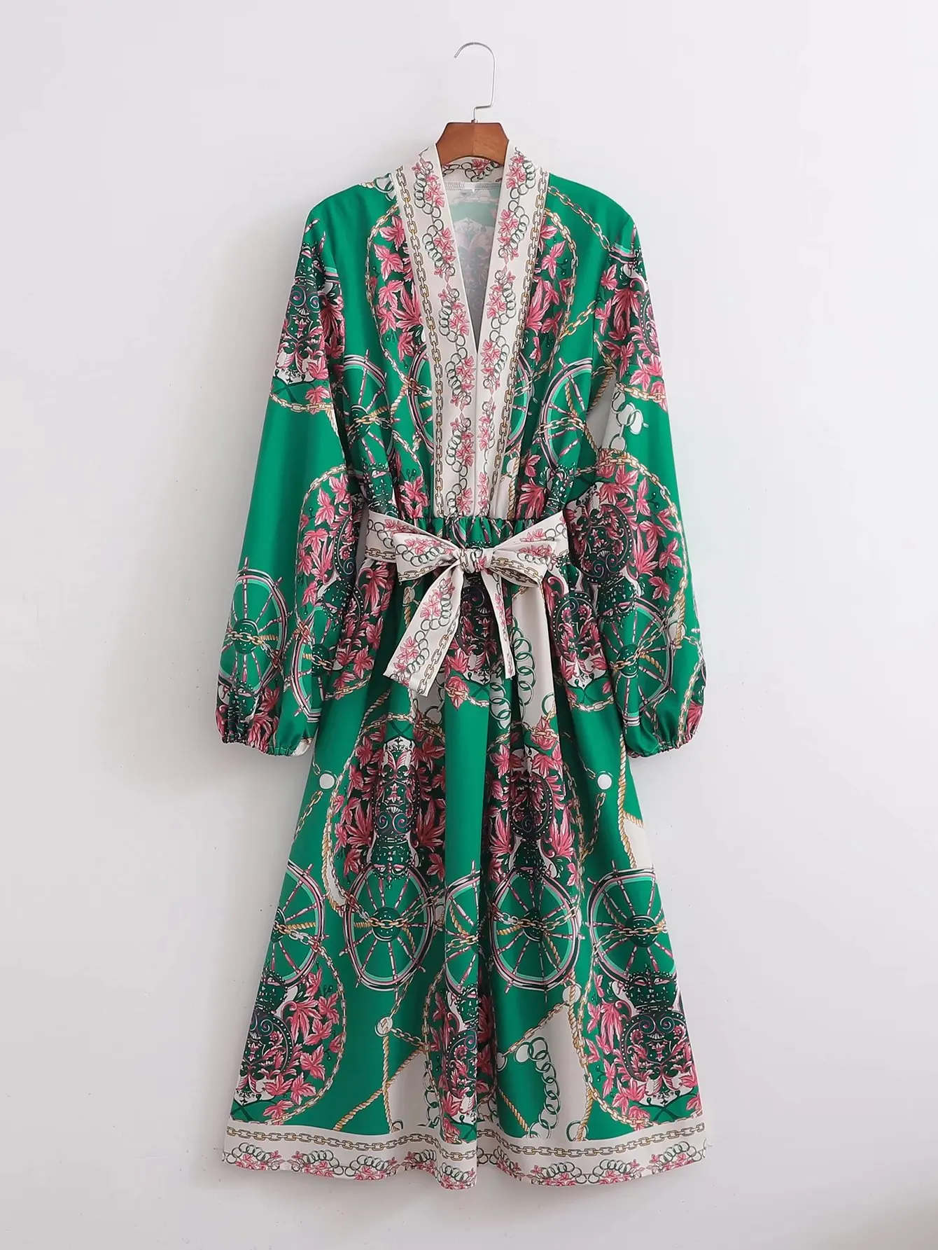 

Spring 2022 New Women's Medium and Long Fashion Print Skirt Dress