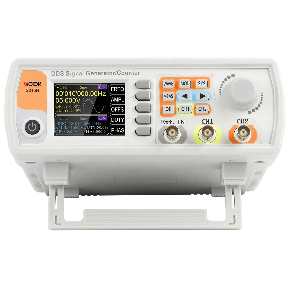 

VICTOR 2015H Sine Wave 15MHz DDS Digital Signal Generator Counter Dual-channel USB 2Vpp-20Vpp Range Signal Generator