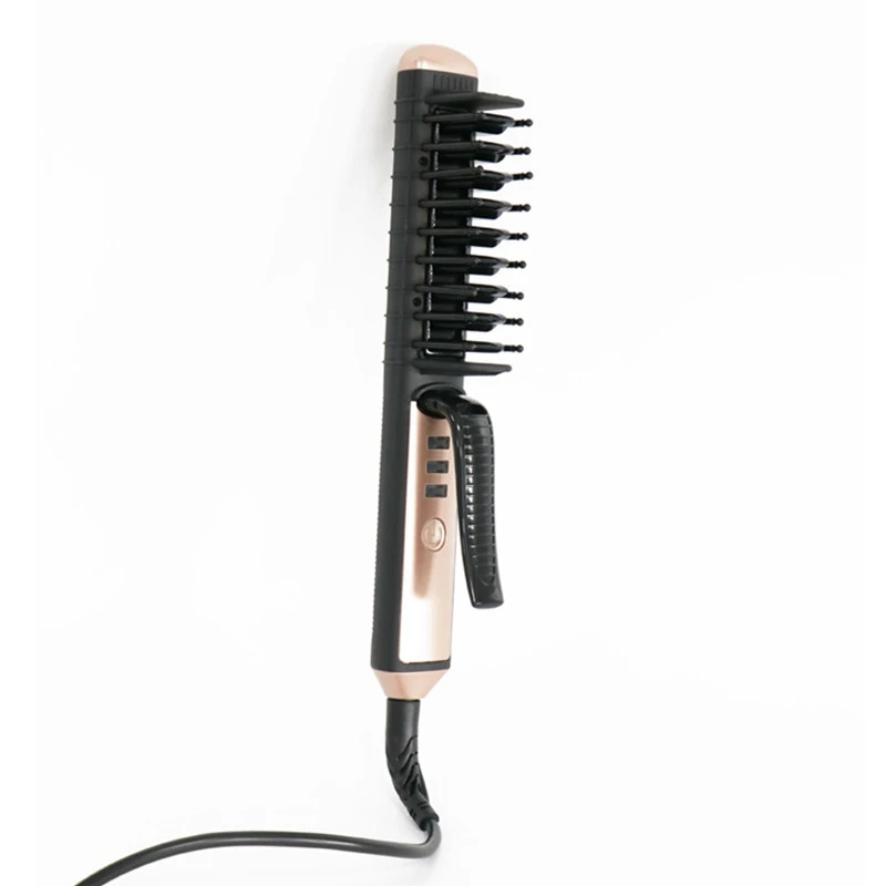 

Professional Hair Straightener Brush Comb Hair Curler Curls Tourmaline Ceramic PTC Press Comb Massager Hair Care Styling Tools