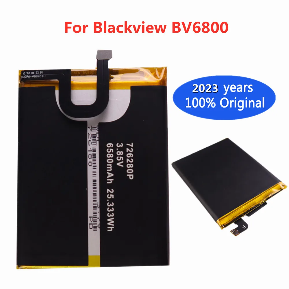 

2023 New Original BV6800 Battery 6580mAh For Blackview BV6800 BV 6800 Pro Smart Mobile Phone IP68 Waterproof 726280P MT6750T