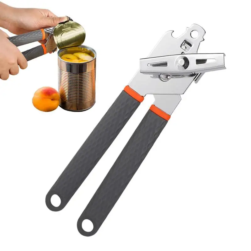 

Can Opener Food-Safe Stainless Steel Smooth Appearance Jar Bottle Openers Good Grip Tin Opener Easy Bottle Opener For Restaurant